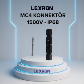 Mc4 Konnektör 1500V (1 Erkek 1 Dişi Soket) Lexron